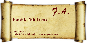 Focht Adrienn névjegykártya